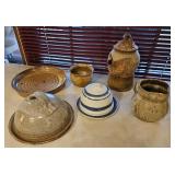 Box of Studio pottery