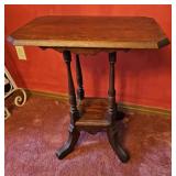 Victorian walnut side stand25"17"29"