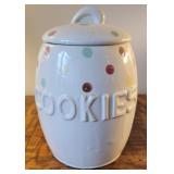 Cookie Jar- McCoy, brush polka dots