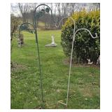 2 double plant hooks