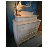 2 over 3 white dresser