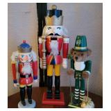 3 nice wooden nutcrackers