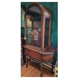 Walnut Deco China cabinet 72"36"16