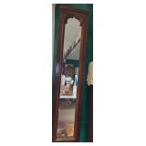 Tall skinny wood framed mirror 52ï¿½x12ï¿½