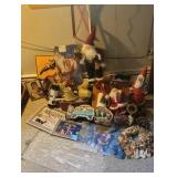 Large pile of Christmas - in small bedroom