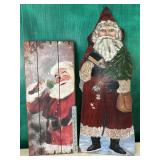 2 piece Santa art
