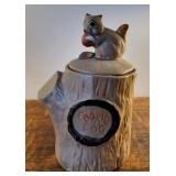 Cookie Jar- Squirrel cookie log