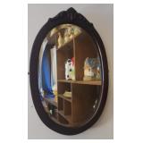 Oval beveled mirror - Aprx 21"