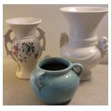 3 vases - McCoy, Abingdon, etc