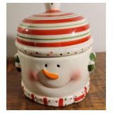 Cookie jar snowman.