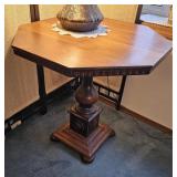 Mahogany octagon table 30"31"