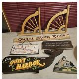 Corner bracket, signs, etc