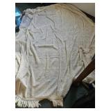 white Chenille bedspread