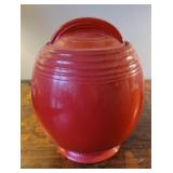 Cookie Jar- Hall china - red