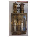 Star of India brass wall sconce light