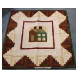 Lap/wall quilt - house - Aprx 41x42