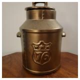Cookie jar - McCoy bronze milk can.