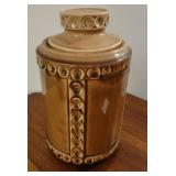 Cookie jar - McCoy modern cylinder with dark