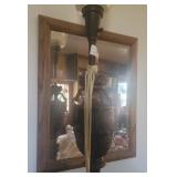 Beveled oak mirror Aprx 20x23