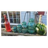 Canning jars, bottles