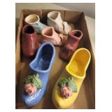 Box pottery shoe planters