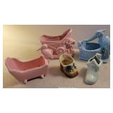 Box pottery - McCoy planters etc