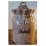 Cookie jar McCoy Burlap bag