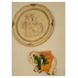 2 plaster plaques - still hanging