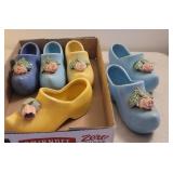 6 McCoy pottery boots