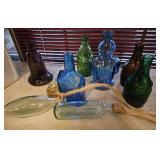 Box colorful bottles