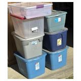 7 tubs different sizes