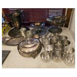 Silver plate and pewter