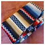 Aztec design throw blanket.