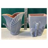 2 purple Red Wing planters