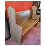 Oak Church pew 56"