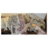 10 panels 40W X 72L white with tiebacks, 4 panels