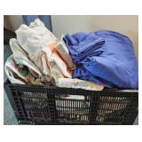 Large tote of bedding
