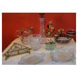 Box misc glassware - triangle bowl, ice bucket,