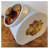 Cookie Jar - Tilt Cookie/ Candy Jar with fruit.