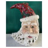 HEAVY cast Santa lantern