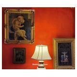 3 antique religious prints