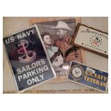 Poster, navy signs,  Americana signs