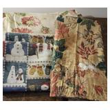 Fall curtains 2 panels 42W X 56L, 4 good sized