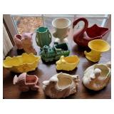 Mixed box of pottery McCoy.