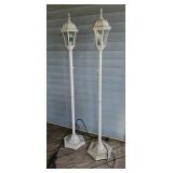 2 outdoor lamps 60"