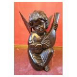 Wood cherub 25"t