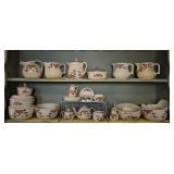 Halls China Red Poppy 2 shelves