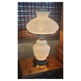 White Gone with the wind lamp