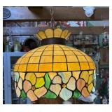 Tiffany-style hanging light 20in