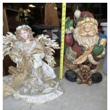 large two large ceramic people